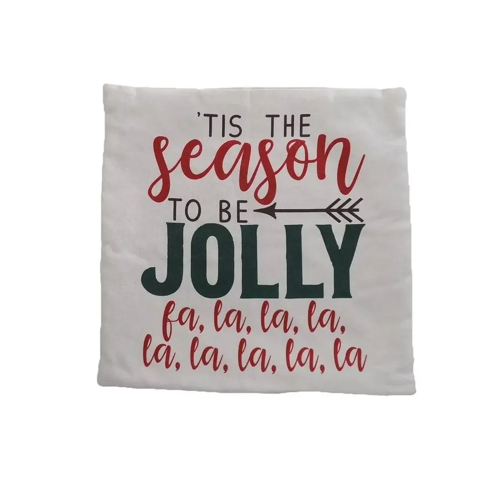 Christmas holiday throw pillow covers 17 x 17 Set of 3